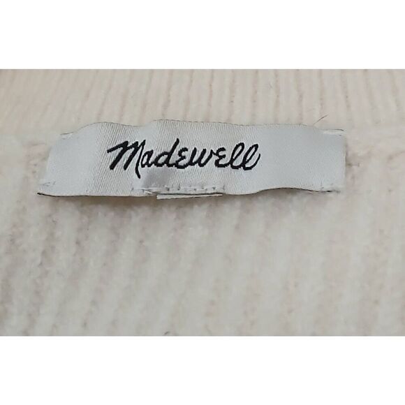 Madewell womens xl square neck soft wool ivory cream sweater - Picture 5 of 7